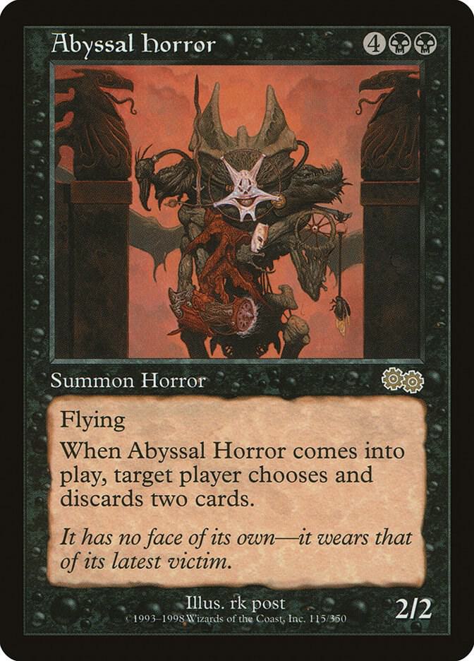 Abyssal Horror 115 Urza's Saga MTG R LP