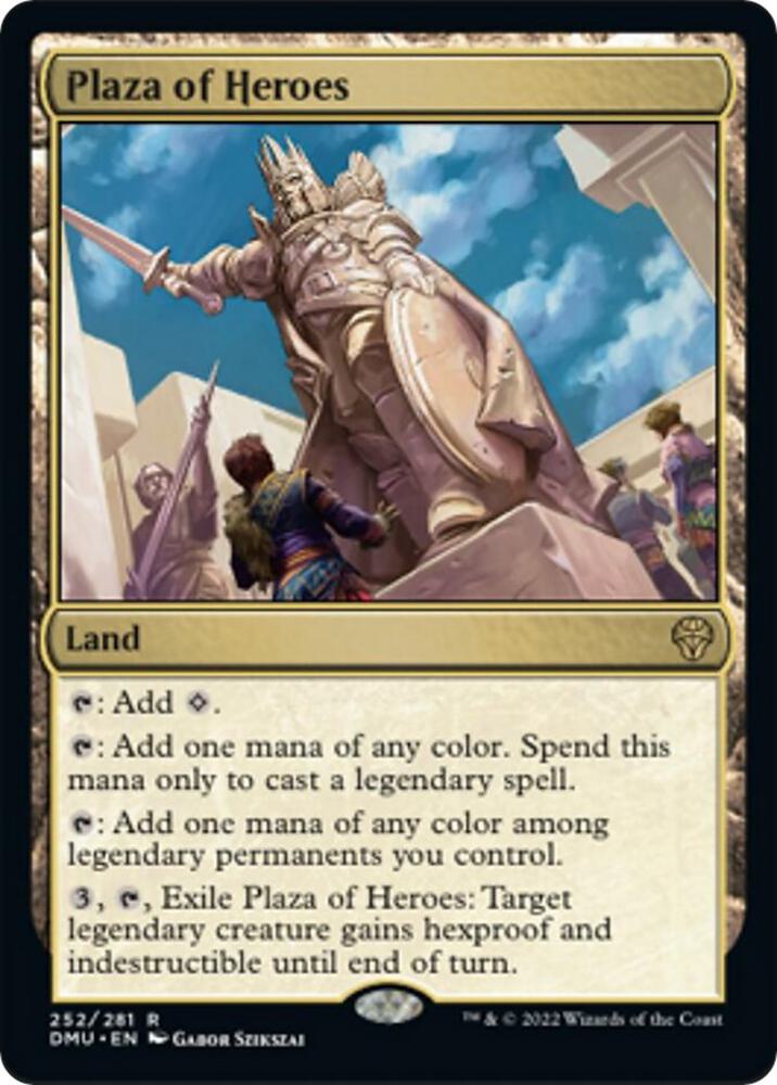 Plaza of Heroes 252 Dominaria United MTG R NM