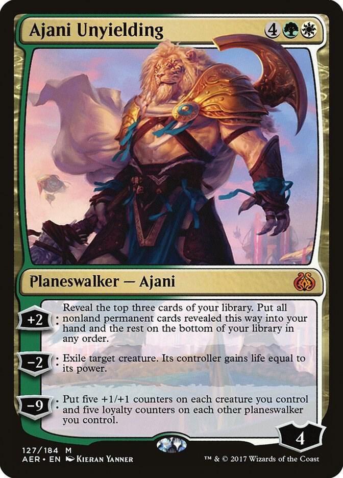 Ajani Unyielding 127 Aether Revolt MTG Mythic NM