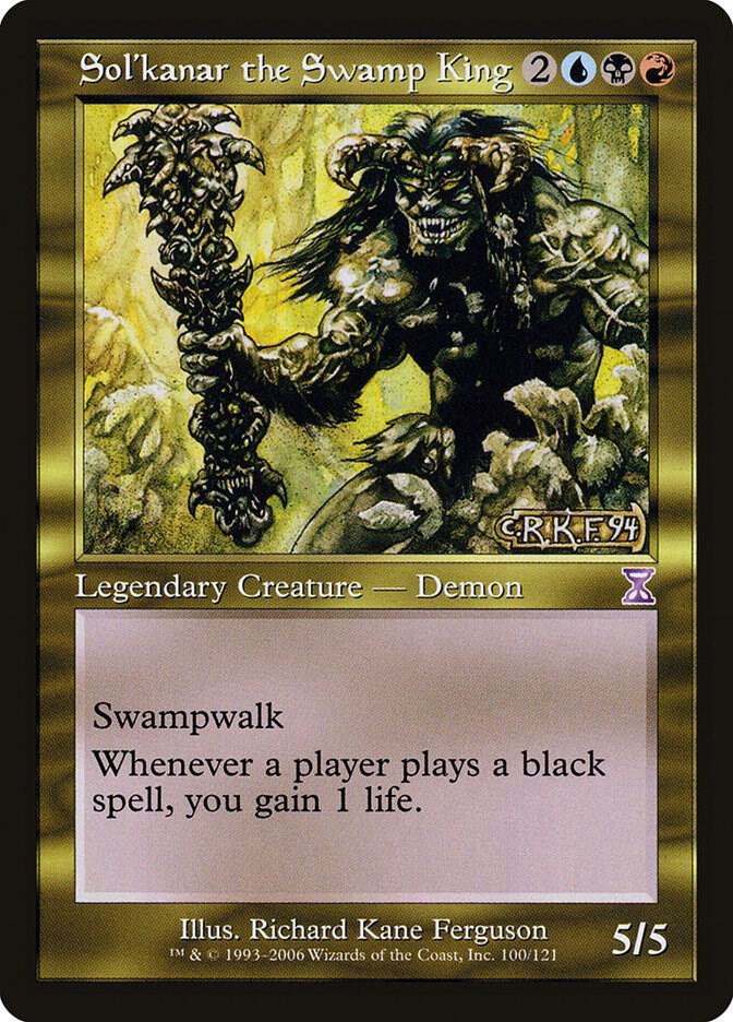 Sol'kanar the Swamp King 100 Timeshifted MTG Special LP