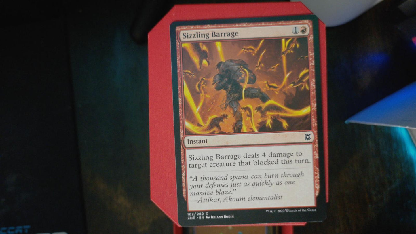 Sizzling Barrage 162 Zendikar Rising MTG C NM