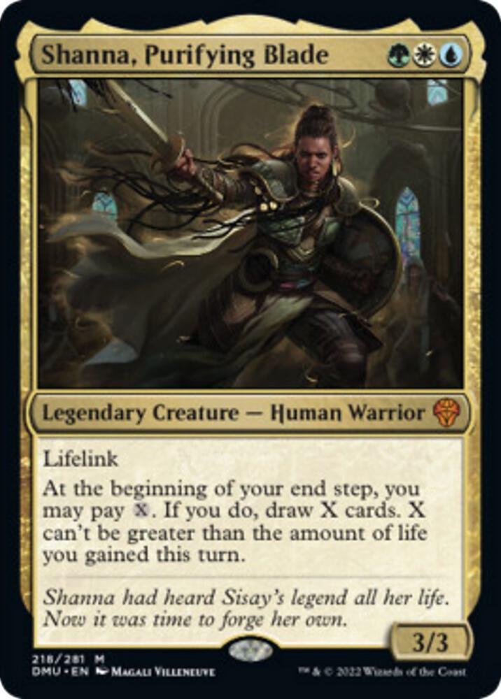 Shanna, Purifying Blade 218 Dominaria United MTG Mythic NM