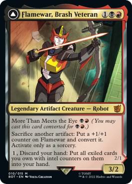 Flamewar, Brash Veteran 10 Universes Beyond: Transformers MTG Mythic NM