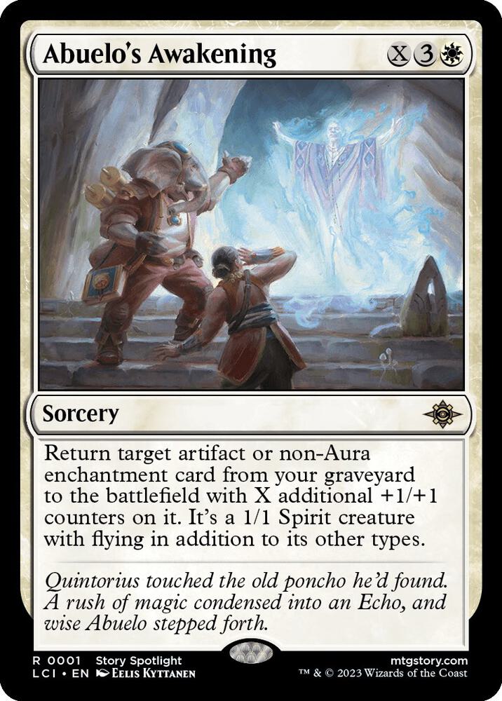 Abuelo's Awakening 1 The Lost Caverns of Ixalan MTG R NM