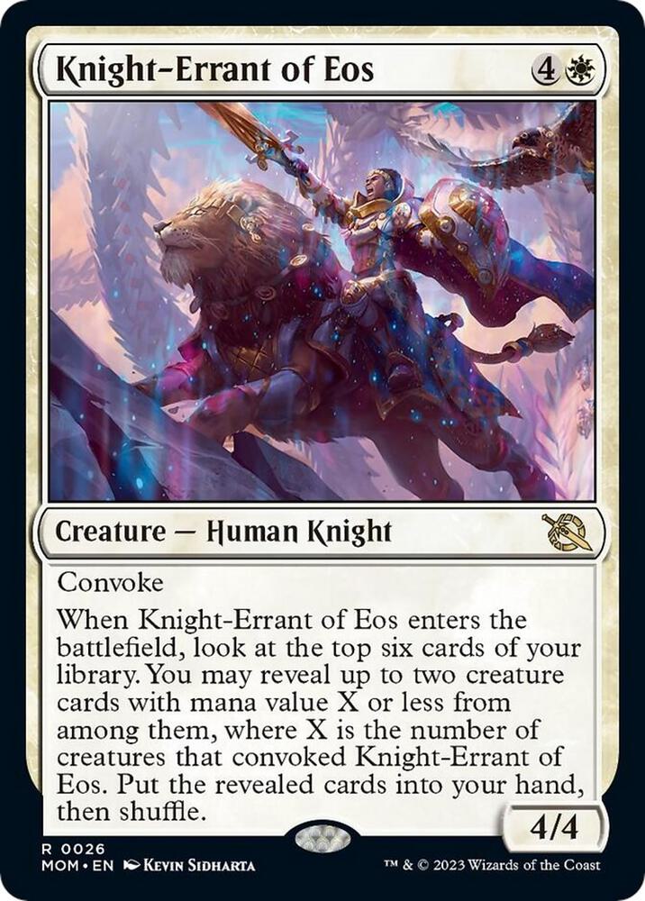 Knight-Errant of Eos 26 March of the Machine MTG R NM