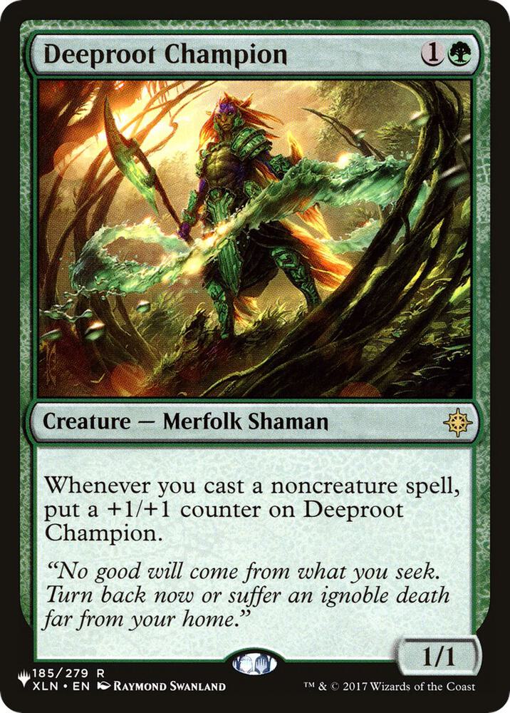 Deeproot Champion 185/279 The List Reprints MTG R NM