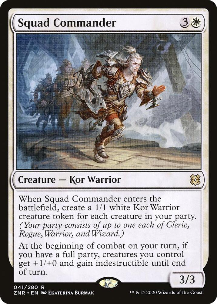 Squad Commander 41 Zendikar Rising MTG R NM