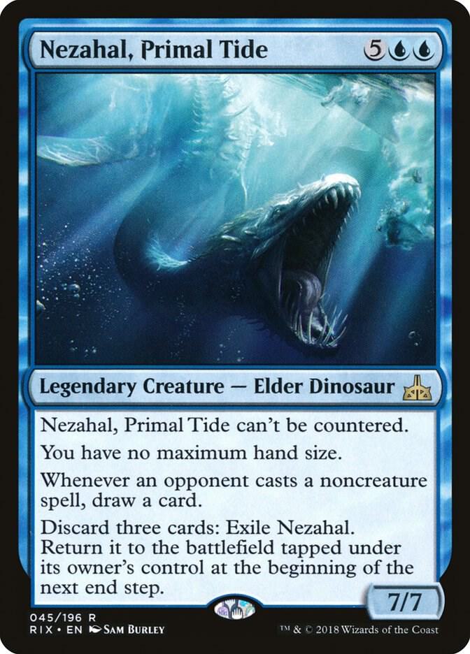 Nezahal, Primal Tide 45 Rivals of Ixalan MTG R NM