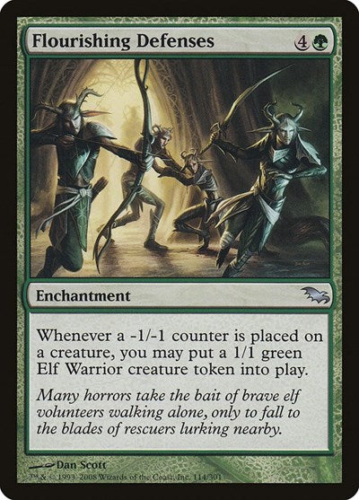 Flourishing Defenses - Shadowmoor (#114, Uncommon) - Near Mint