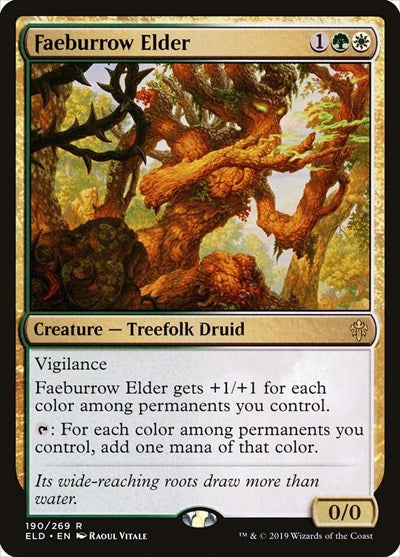 Faeburrow Elder - Throne of Eldraine (#190, Rare) - Near Mint