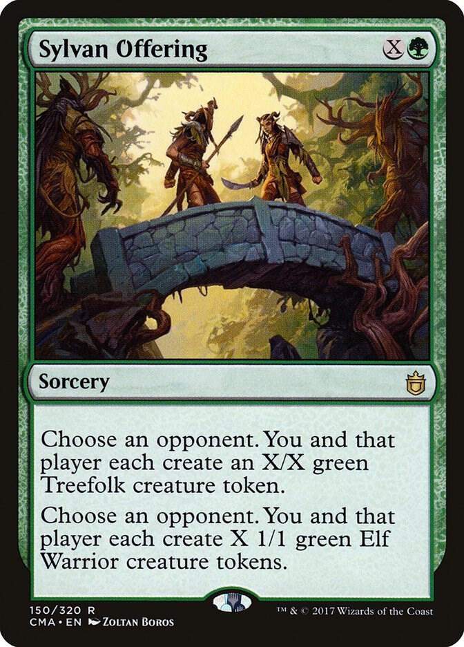 Sylvan Offering 150 Commander Anthology MTG R NM