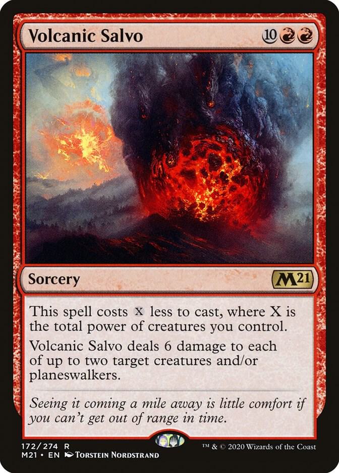 Volcanic Salvo 172 Core Set 2021 MTG R NM