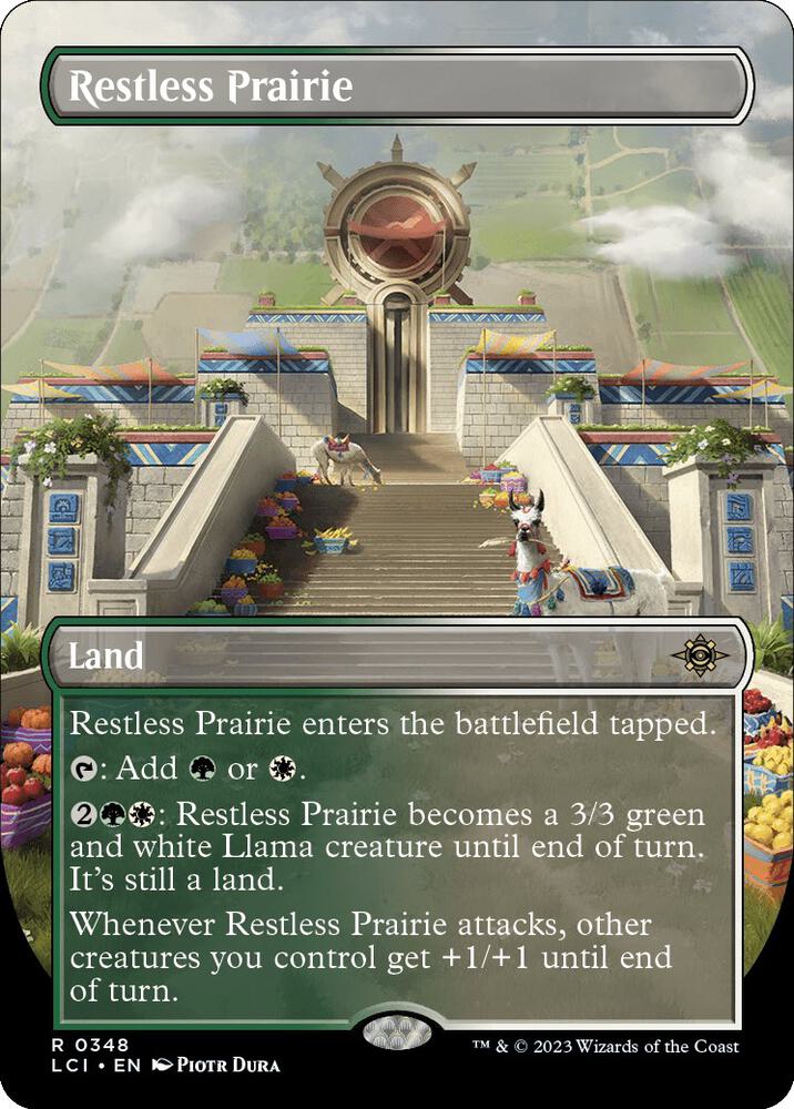Restless Prairie (Borderless) 348 The Lost Caverns of Ixalan MTG R NM