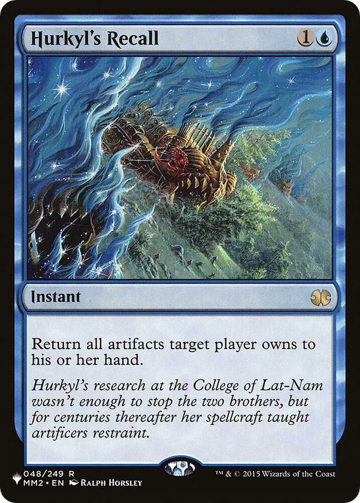 Hurkyl's Recall 048/249 The List Reprints MTG R NM
