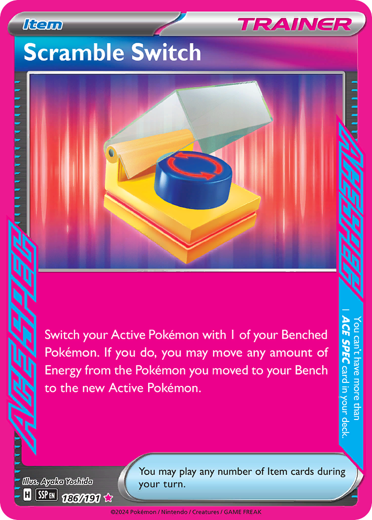Scramble Switch 186/191 Surging Sparks Pokemon ACE SPEC Rare Holo NM
