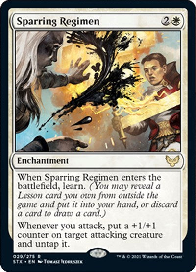 Sparring Regimen - Strixhaven: School of Mages (#29, Rare) - Near Mint