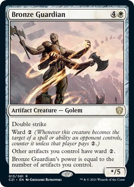 Bronze Guardian - Commander 2021 (#13, Rare) - Near Mint