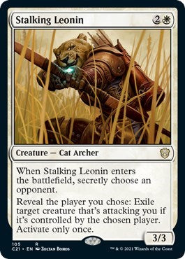 Stalking Leonin - Commander 2021 (#105, Rare) - Near Mint