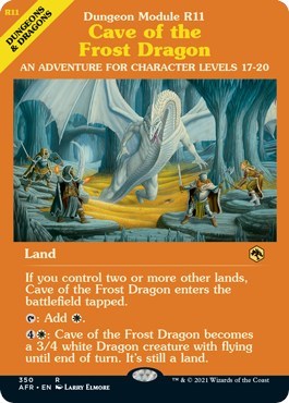 Cave of the Frost Dragon (Dungeon Module) - Adventures in the Forgotten Realms (#350, Rare) - Near Mint