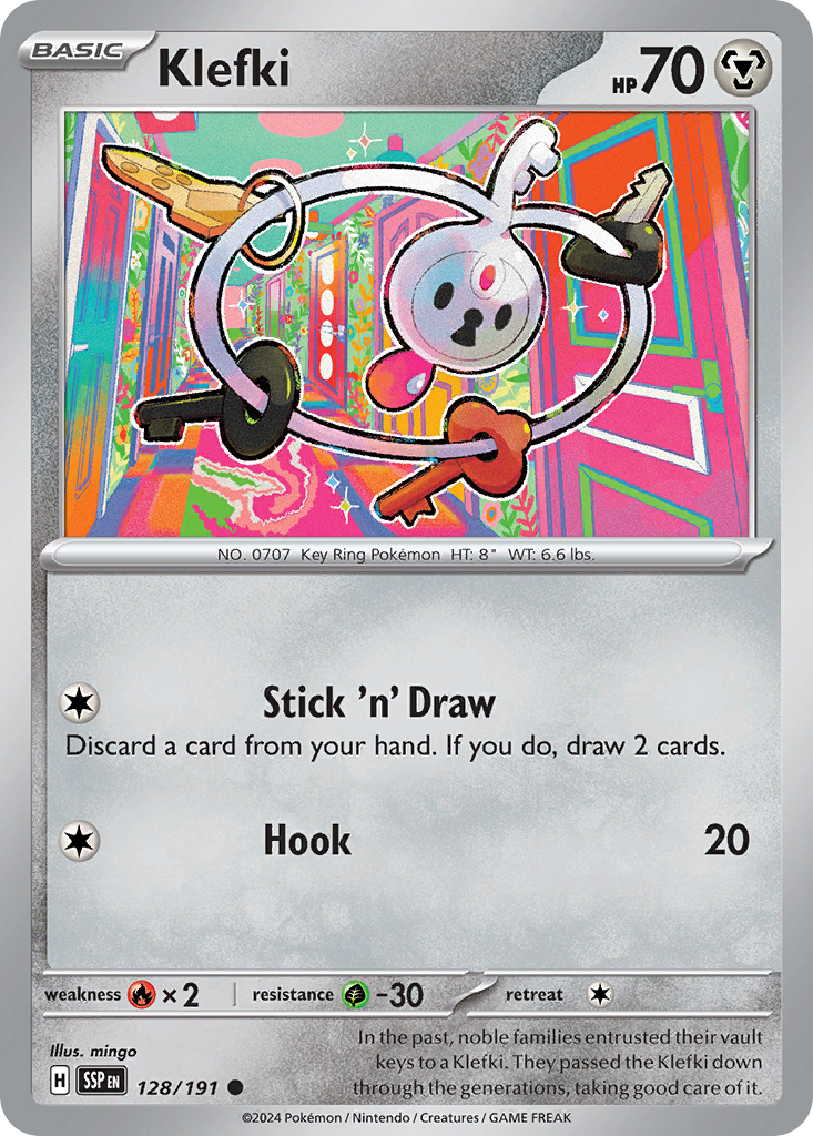 Klefki 128/191 Surging Sparks Pokemon C NM