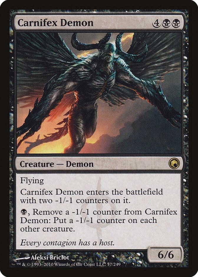 Carnifex Demon 57 Scars of Mirrodin MTG R NM
