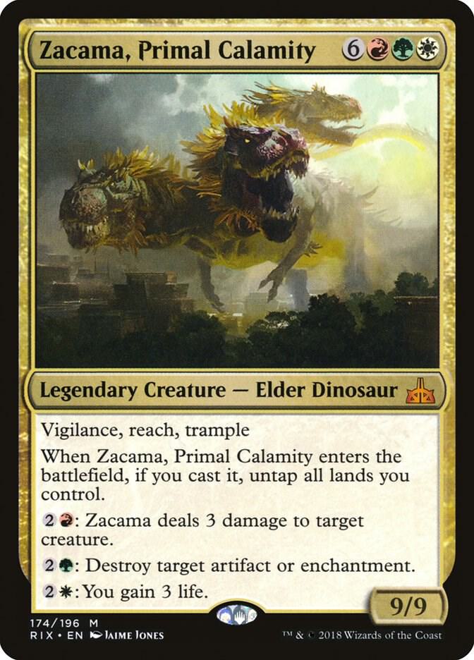 Zacama, Primal Calamity 174 Rivals of Ixalan MTG Mythic NM