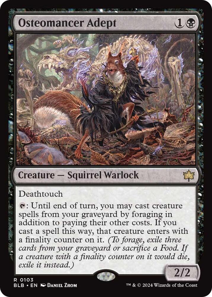 Osteomancer Adept 103 Bloomburrow MTG R NM