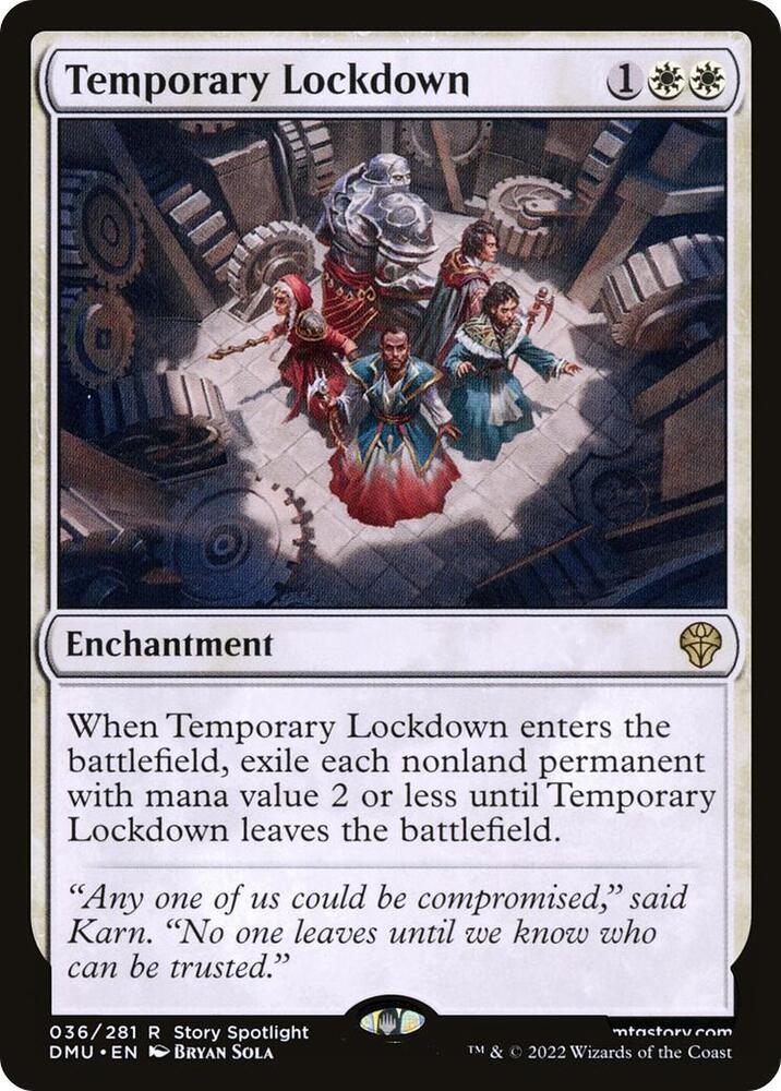 Temporary Lockdown 36 Dominaria United MTG R NM