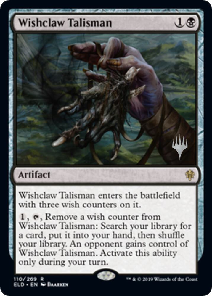 Wishclaw Talisman 110 Promo Pack: Throne of Eldraine MTG R NM