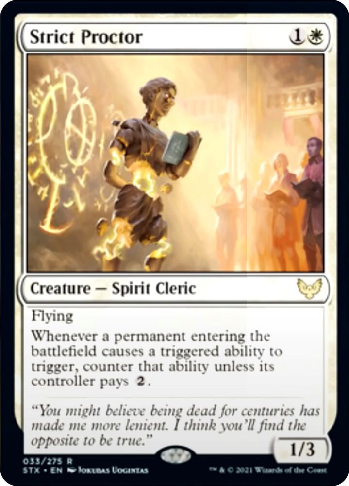 Strict Proctor 33 Strixhaven: School of Mages MTG R Foil NM