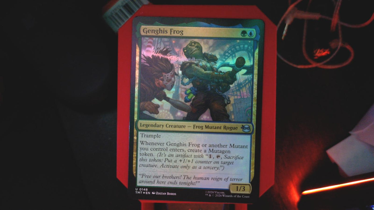 Genghis Frog 0148 Teenage Mutant Ninja Turtles MTG R Foil NM