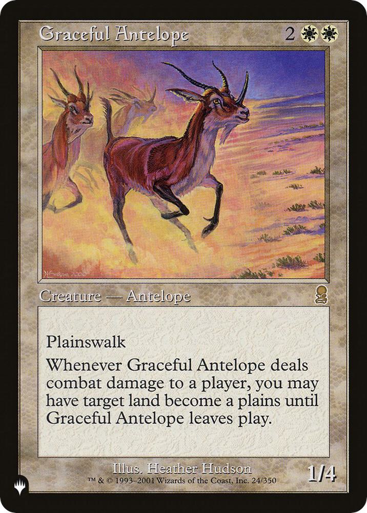 Graceful Antelope 24/350 The List Reprints MTG R NM