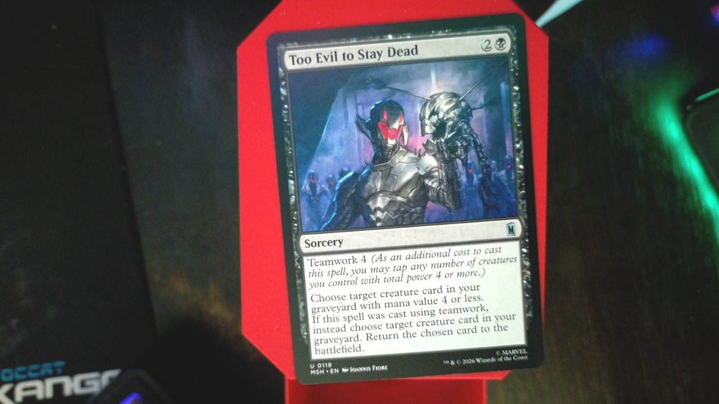 Too Evil to Stay Dead 118 Marvel Super Heroes MTG UC NM