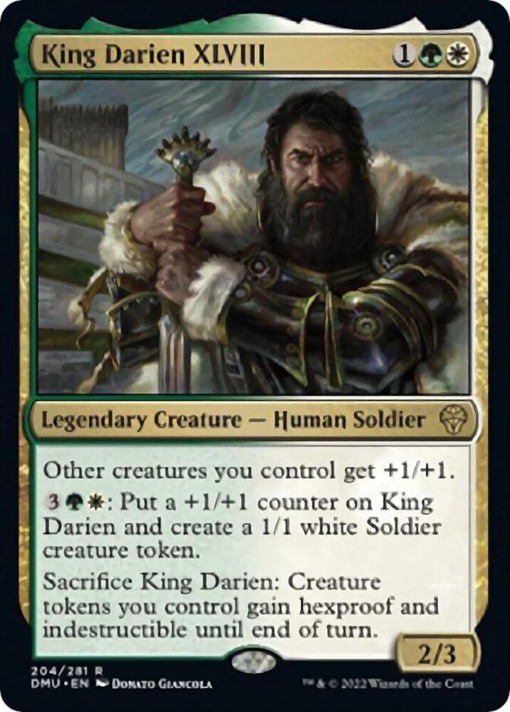 King Darien XLVIII 204 Dominaria United MTG R NM