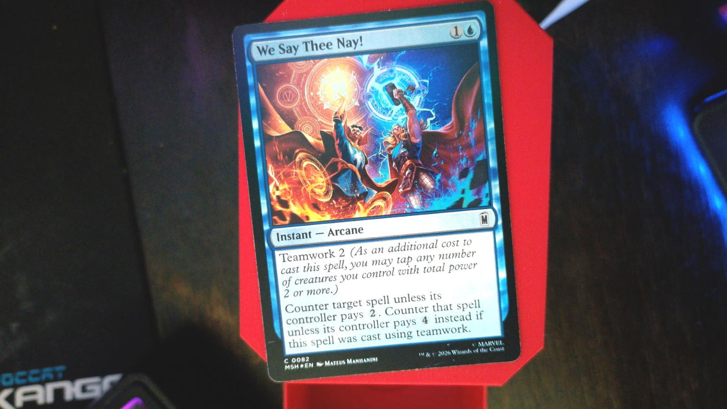 We Say Thee Nay! 82 Marvel Super Heroes MTG C Foil NM