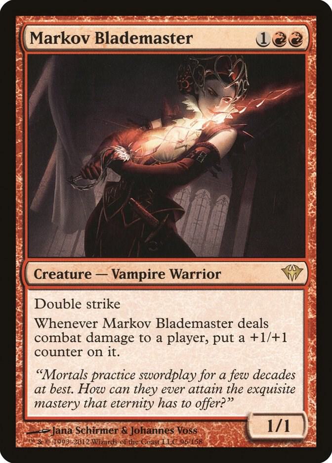 Markov Blademaster 96 Dark Ascension MTG R NM