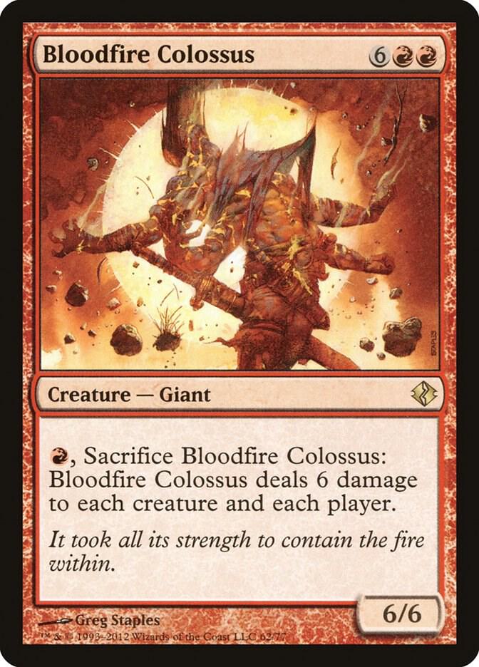 Bloodfire Colossus 62 Duel Decks: Venser vs. Koth MTG R NM
