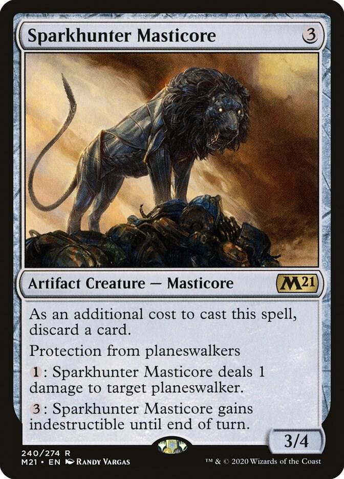 Sparkhunter Masticore 240 Core Set 2021 MTG R NM