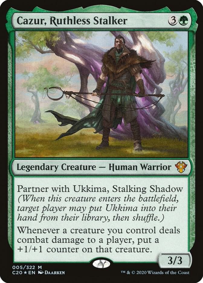 Cazur, Ruthless Stalker 5 Commander 2020 MTG Mythic Foil NM