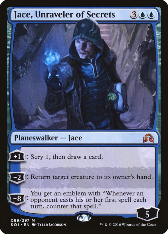 Jace, Unraveler of Secrets 69 Shadows over Innistrad MTG Mythic NM