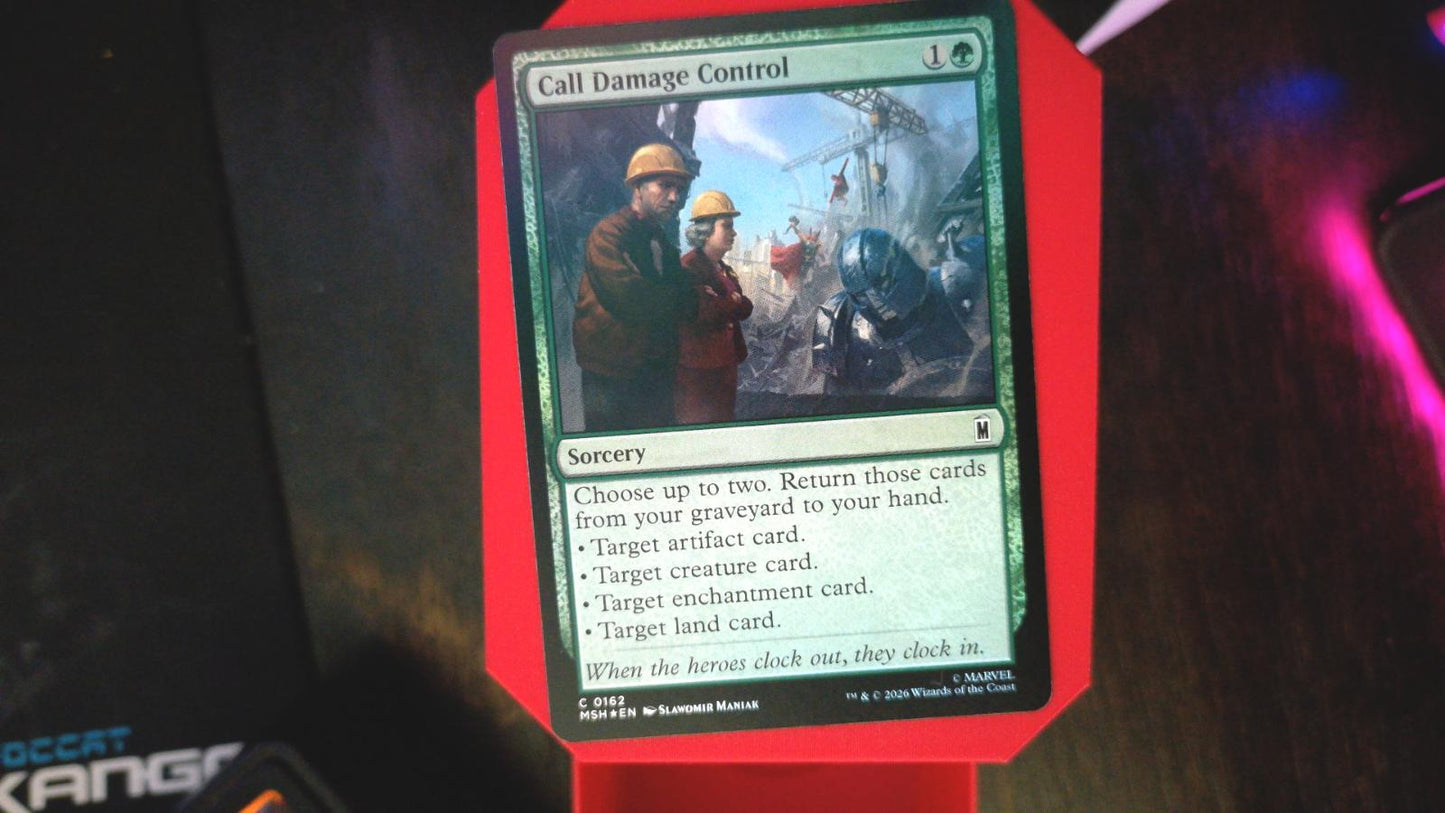 Call Damage Control 162 Marvel Super Heroes MTG C Foil NM
