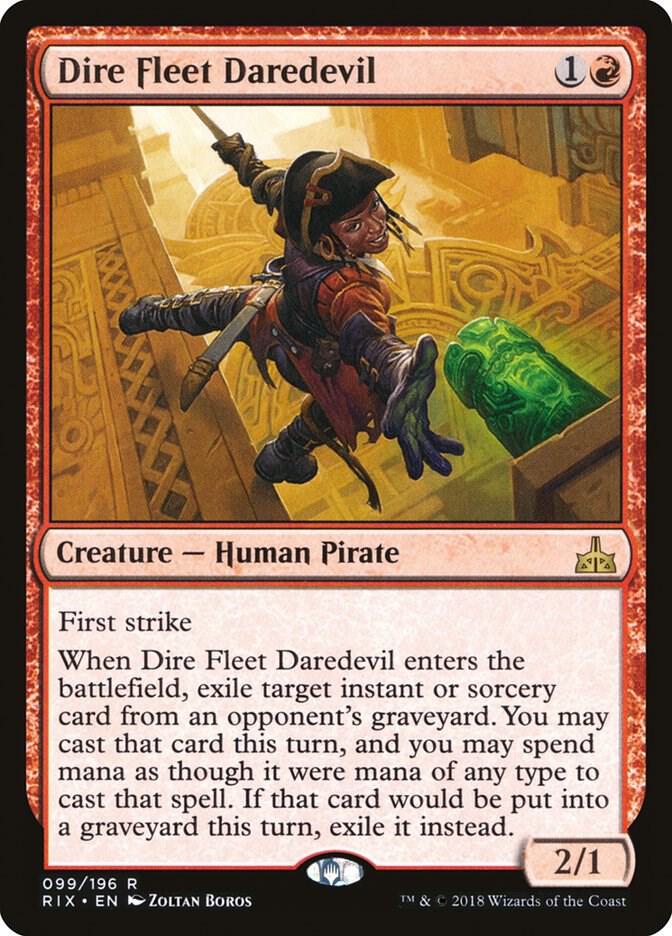 Dire Fleet Daredevil 99 Rivals of Ixalan MTG R NM