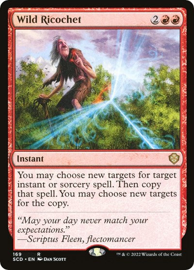 Wild Ricochet (#169, Rare) Starter Commander Decks Near Mint Magic: The Gathering: