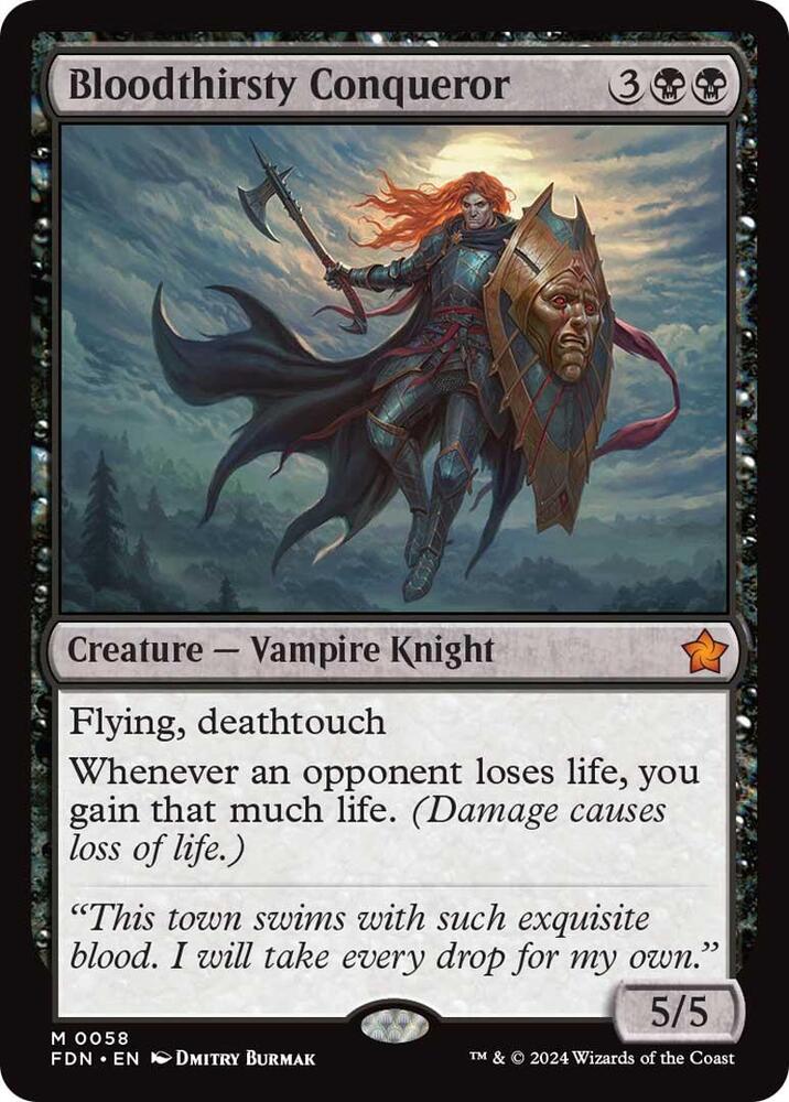 Bloodthirsty Conqueror 58 Foundations MTG Mythic NM
