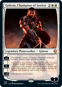 Gideon, Champion of Justice 93 Commander 2021 MTG Mythic NM