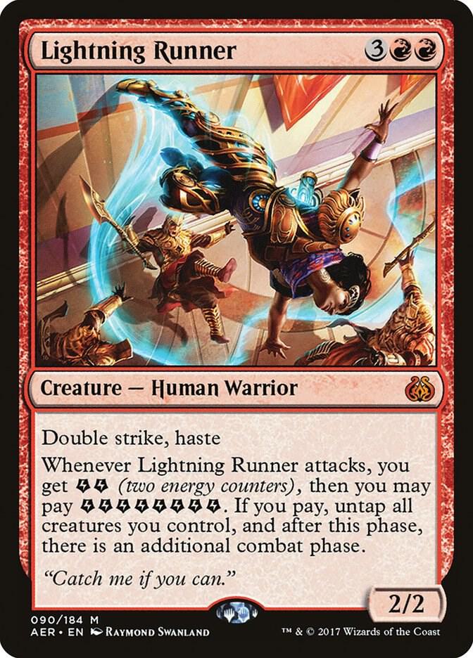 Lightning Runner 90 Aether Revolt MTG Mythic NM