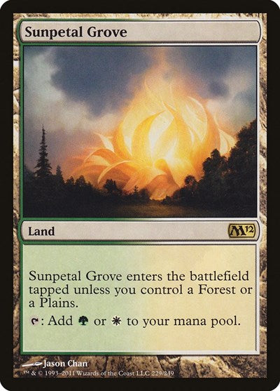 Sunpetal Grove - Magic 2012 (M12) (#229, Rare) - Lightly Played