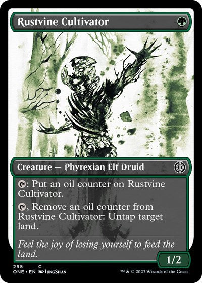 Rustvine Cultivator Showcase - Phyrexia: All Will Be One (#295, Common) - Near Mint