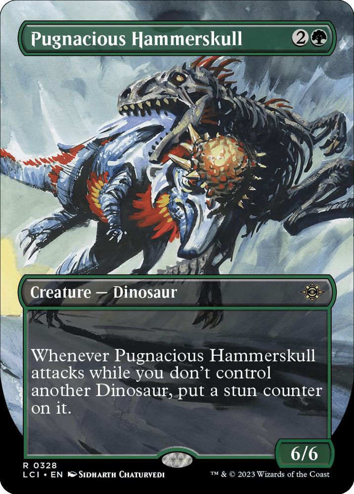 Pugnacious Hammerskull (Borderless) 328 The Lost Caverns of Ixalan MTG R NM