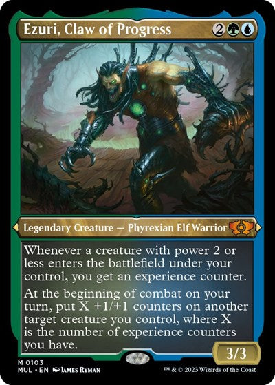 Ezuri Claw of Progress Foil Etched - March of the Machine: Multiverse Legends (#103, Mythic Rare) - Near Mint